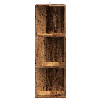 Mobile Angolare Legno Antico 33x33x100 cm Legno Multistrato | homemem39