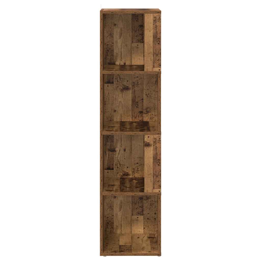 Scaffale Angolare Legno Vecchio 33x33x132 cm in Truciolato