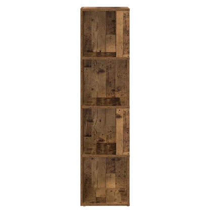 Scaffale Angolare Legno Vecchio 33x33x132 cm in Truciolato