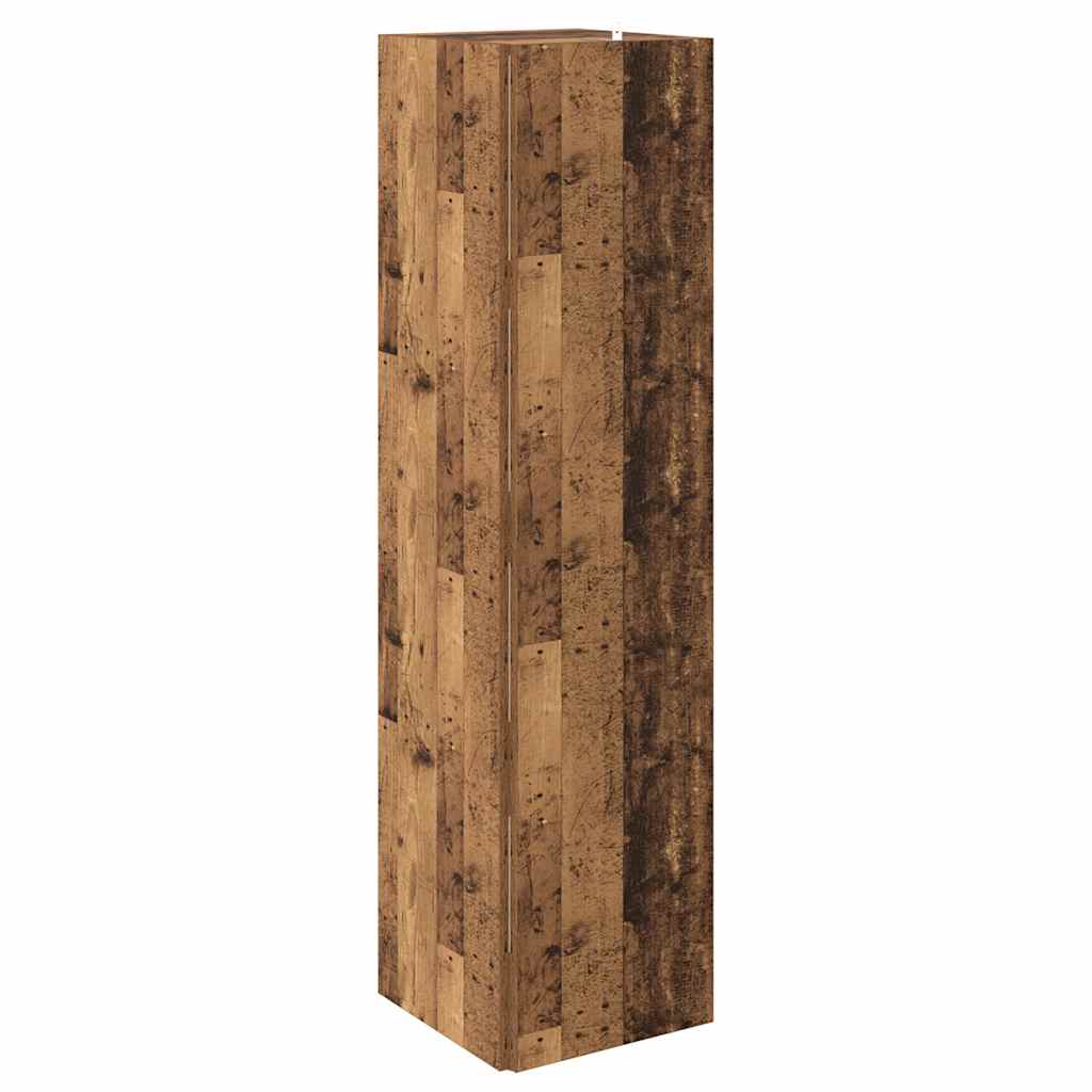 Scaffale Angolare Legno Vecchio 33x33x132 cm in Truciolato | homemem39