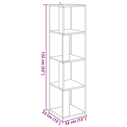 Scaffale Angolare Legno Vecchio 33x33x132 cm in Truciolato | homemem39