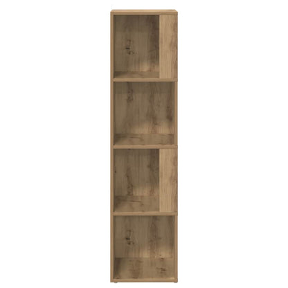 Scaffale Angolare Rovere Artigianale 33x33x132 cm in Truciolato | homemem39