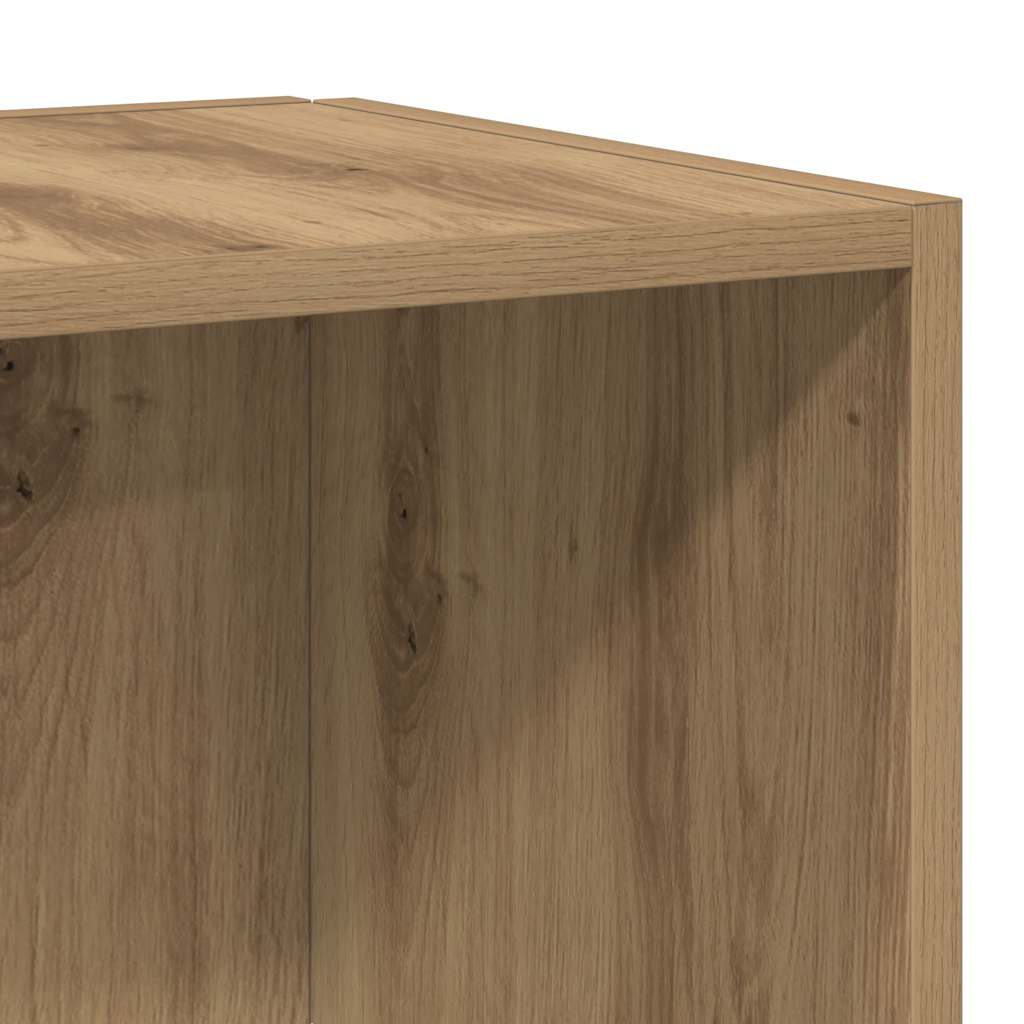 Scaffale Angolare Rovere Artigianale 33x33x132 cm in Truciolato | homemem39