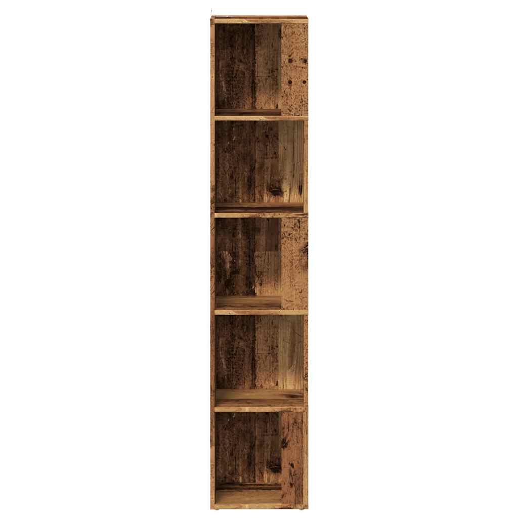 Mobile Angolare Legno Antico 33x33x165 cm in Truciolato | homemem39