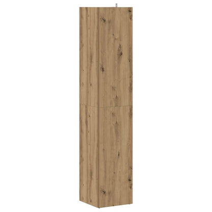 Mobile Angolare Rovere Artigianale 33x33x165 cm in Truciolato