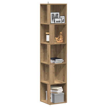 Mobile Angolare Rovere Artigianale 33x33x165 cm in Truciolato | homemem39