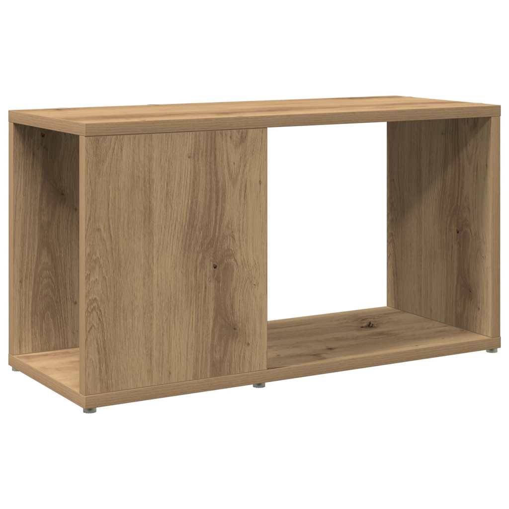 Mobile Porta TV Rovere Artigianale 60x24x32 cm in Truciolato | homemem39