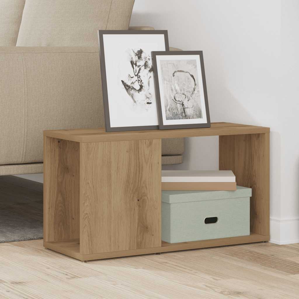 Mobile Porta TV Rovere Artigianale 60x24x32 cm in Truciolato | homemem39