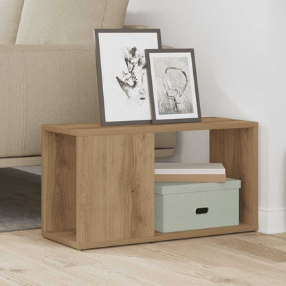 Mobile Porta TV Rovere Artigianale 60x24x32 cm in Truciolato | homemem39