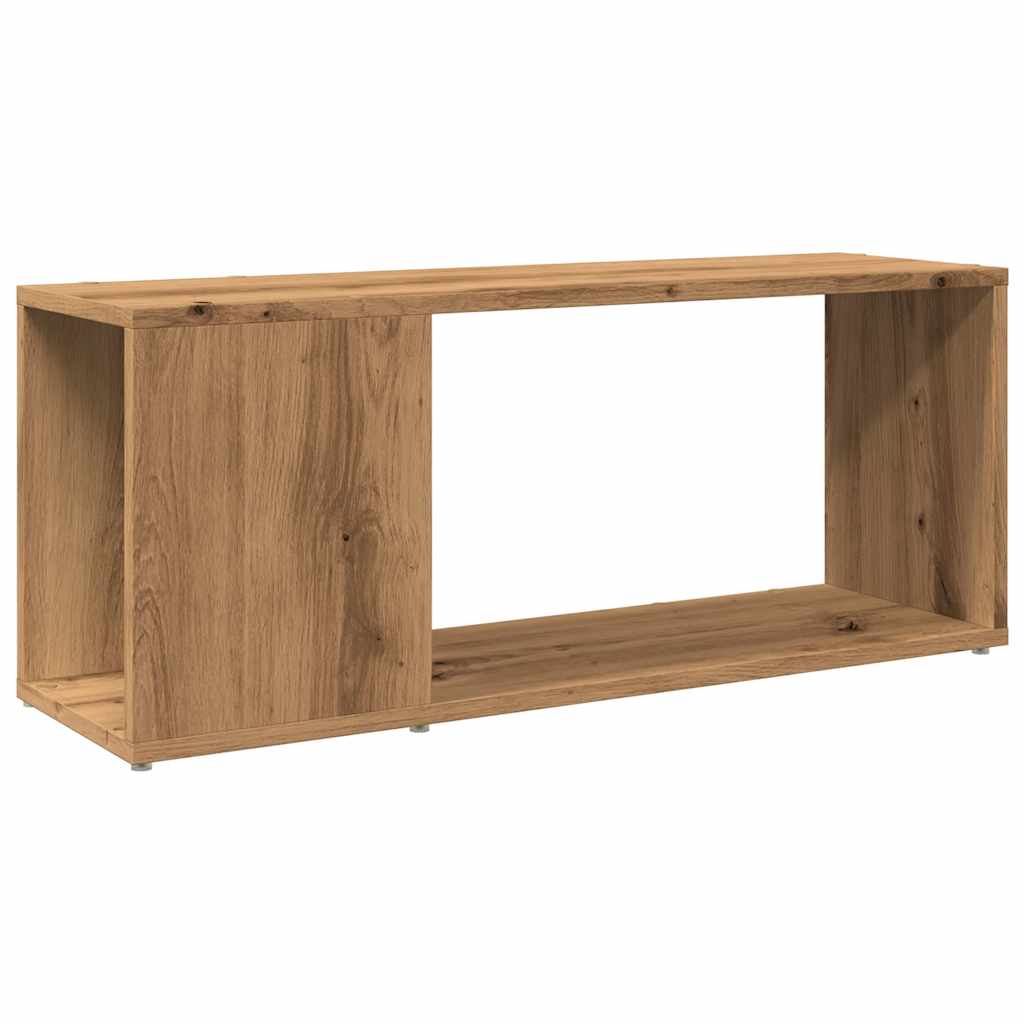 Mobile Porta TV Rovere Artigianale 80x24x32cm Legno Multistrato | homemem39