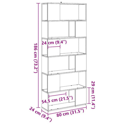 Libreria/Divisorio Stanza Legno Antico 80x24x186 cm | homemem39