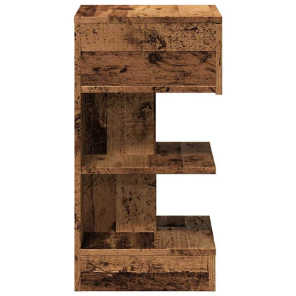 Comodini 2 pz in Legno Vecchio 40x35x65 cm in Legno Multistrato - homemem39