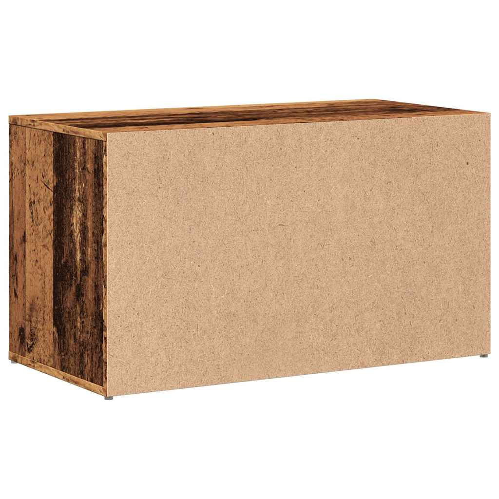 Panca Ingresso 80x40x45 cm Legno Vecchio Legno Multistrato | homemem39