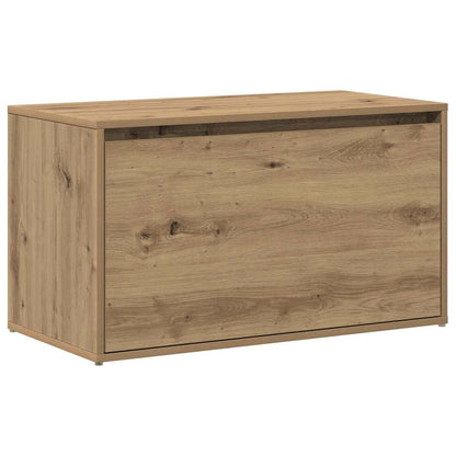 Panca Ingresso 80x40x45 cm Rovere Artigianale Legno Multistrato | homemem39