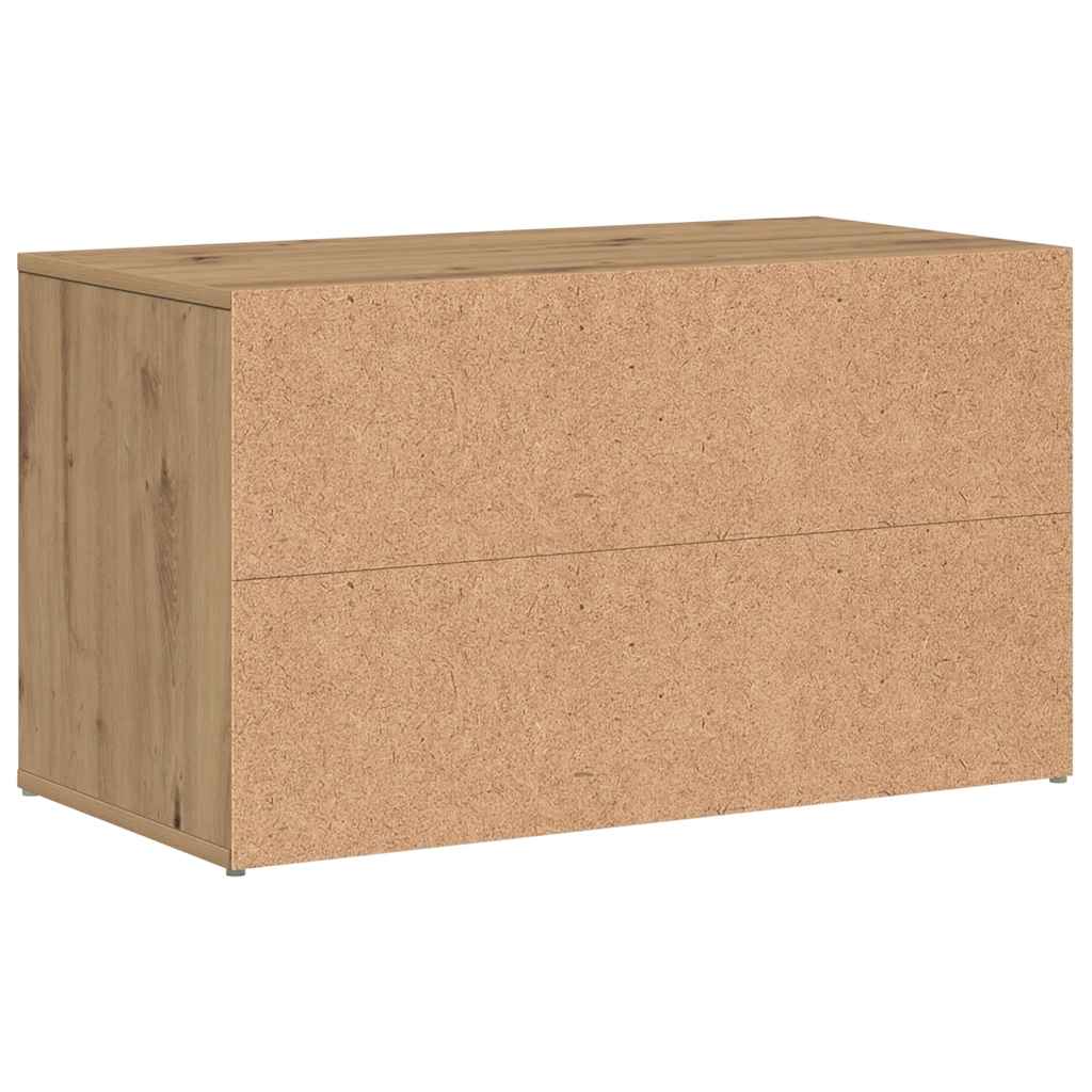 Panca Ingresso 80x40x45 cm Rovere Artigianale Legno Multistrato | homemem39