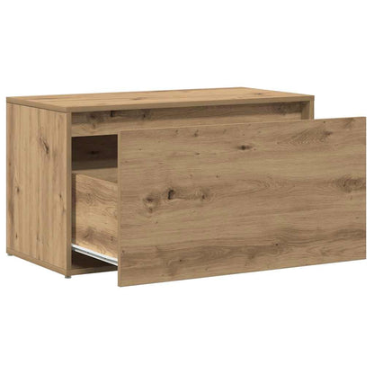 Panca Ingresso 80x40x45 cm Rovere Artigianale Legno Multistrato | homemem39