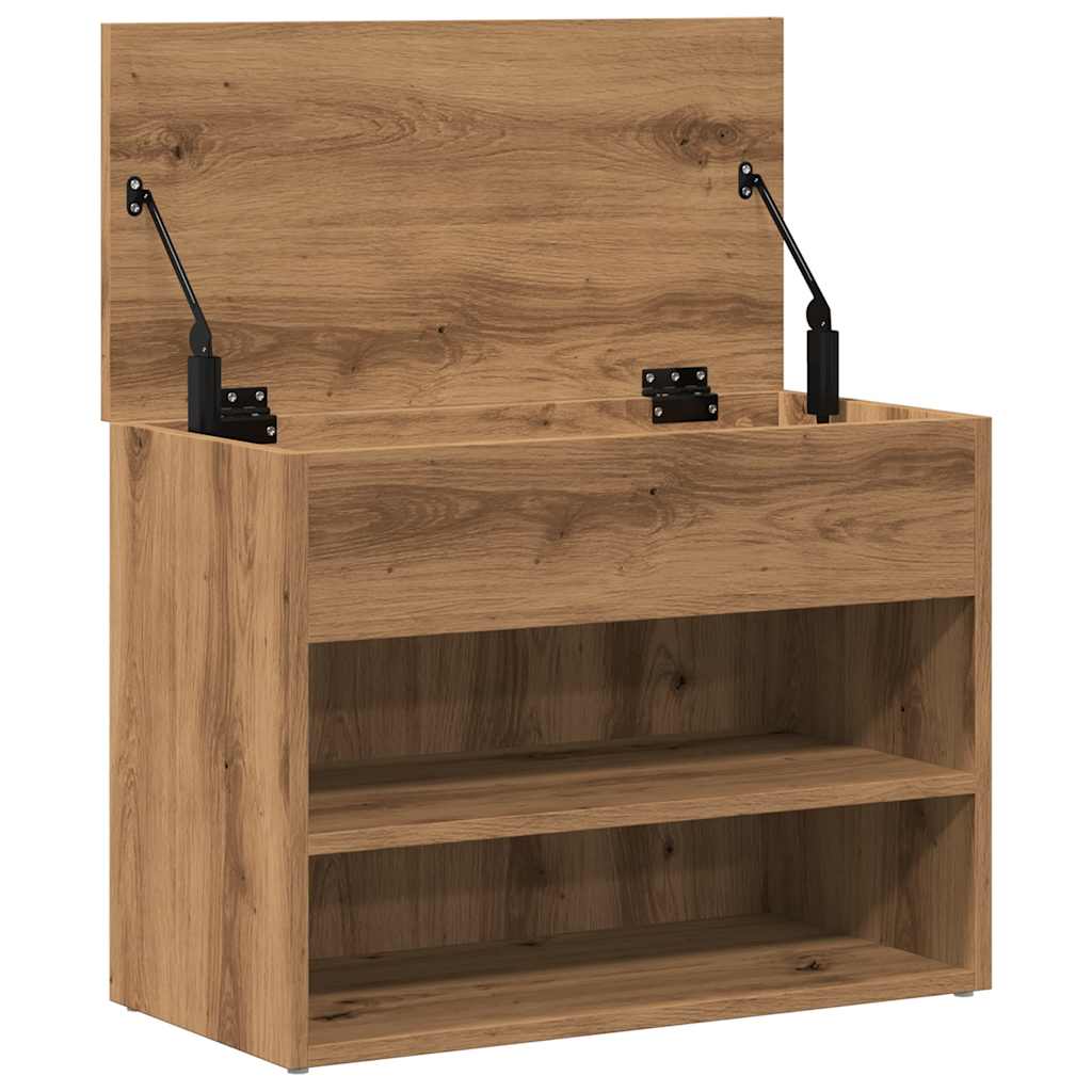 Scarpiera Rovere Artigianale 60x30x45 cm in Legno Multistrato - homemem39
