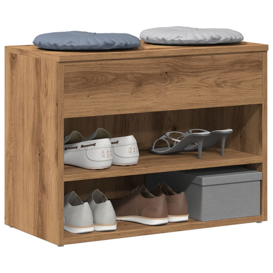 Scarpiera Rovere Artigianale 60x30x45 cm in Legno Multistrato - homemem39