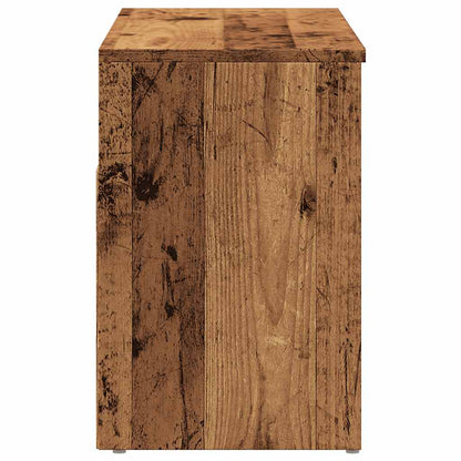 Scarpiera Legno Antico 80x30x45 cm in Legno Multistrato - homemem39