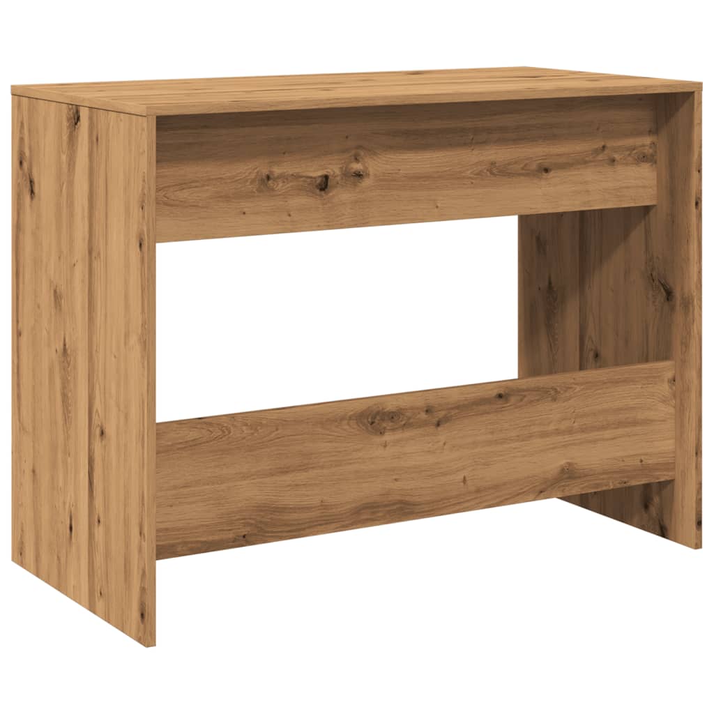 Scrivania Rovere Artigianale 101x50x76,5cm in Legno Multistrato - homemem39