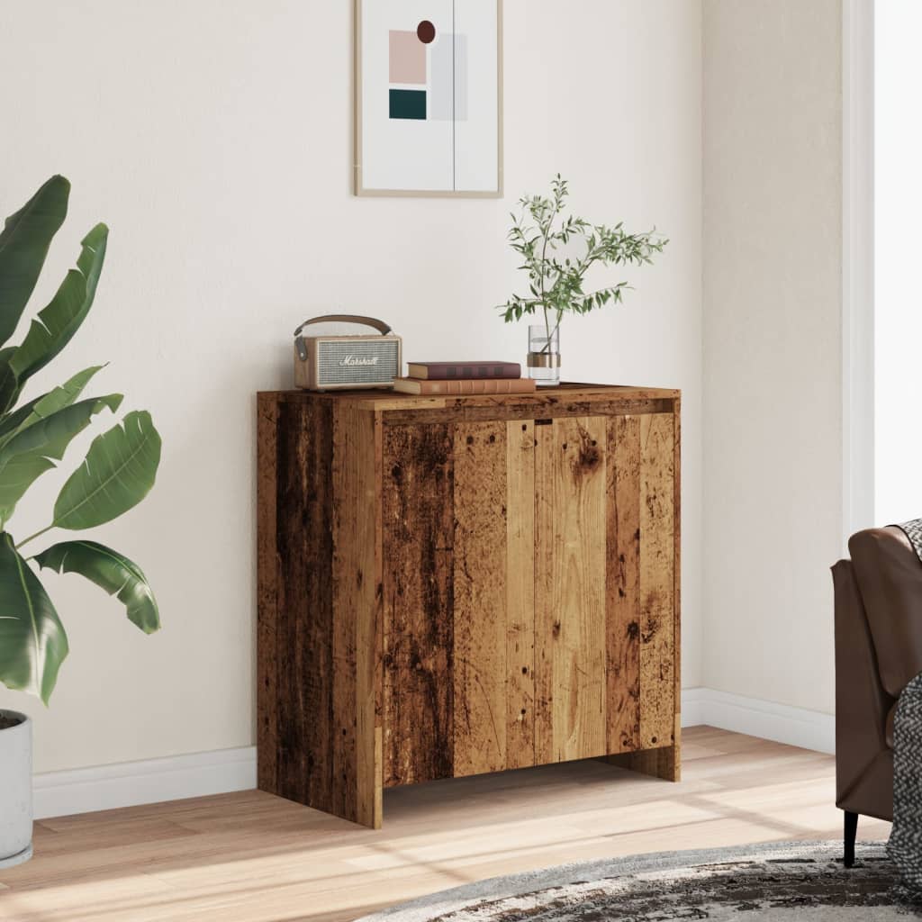 Credenza Legno Antico 70x41x75 cm in Truciolato - homemem39