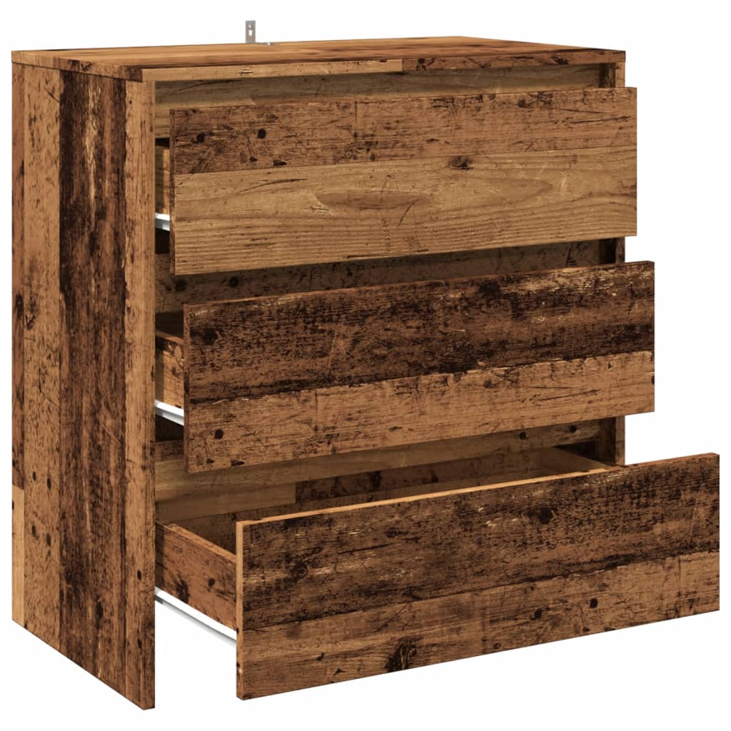 Credenza Legno Antico 70x41x75 cm in Truciolato - homemem39