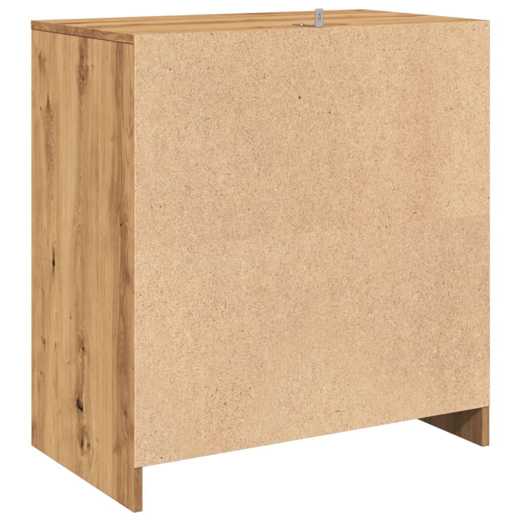 Credenza Rovere Artigianale 70x41x75 cm in Truciolato - homemem39