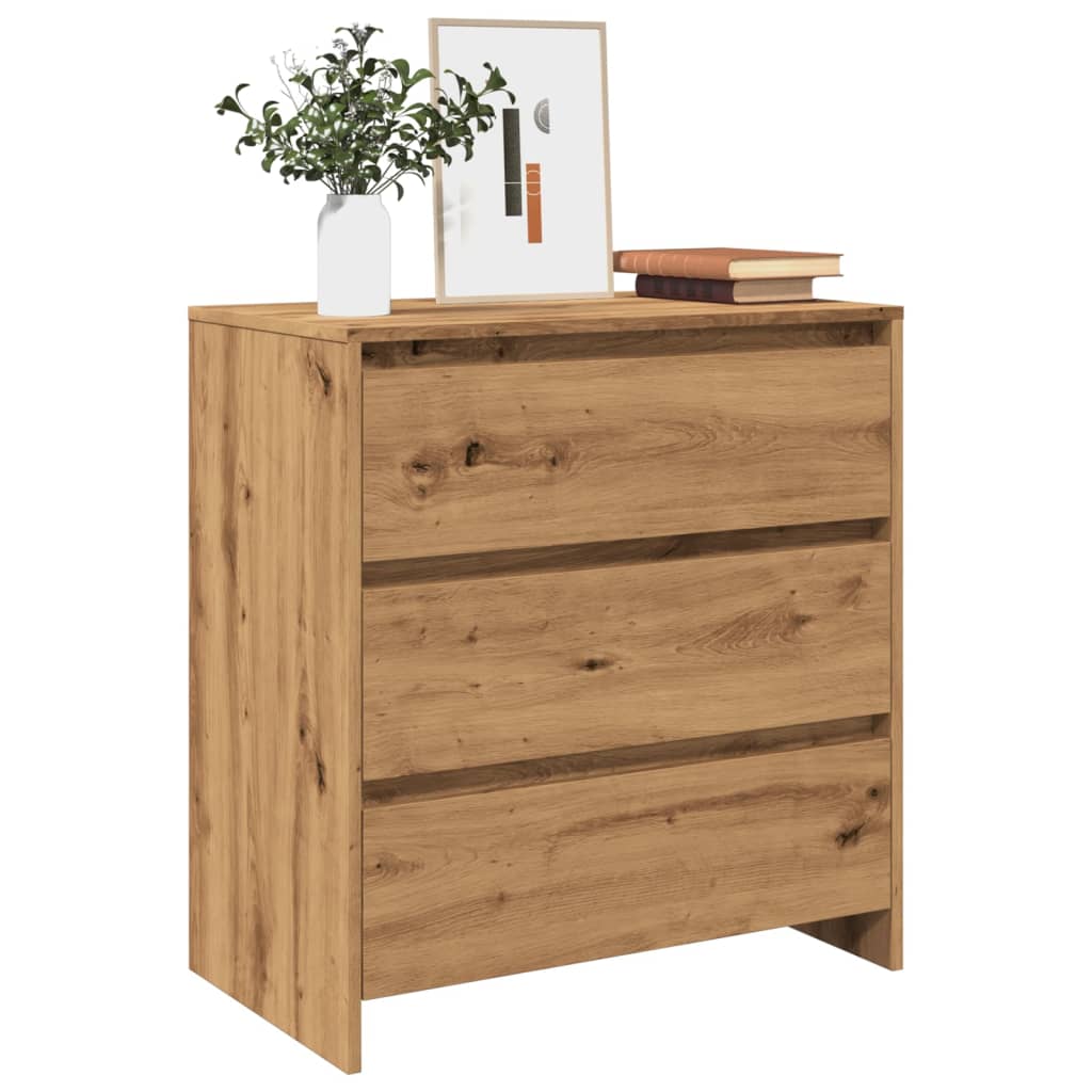 Credenza Rovere Artigianale 70x41x75 cm in Truciolato - homemem39