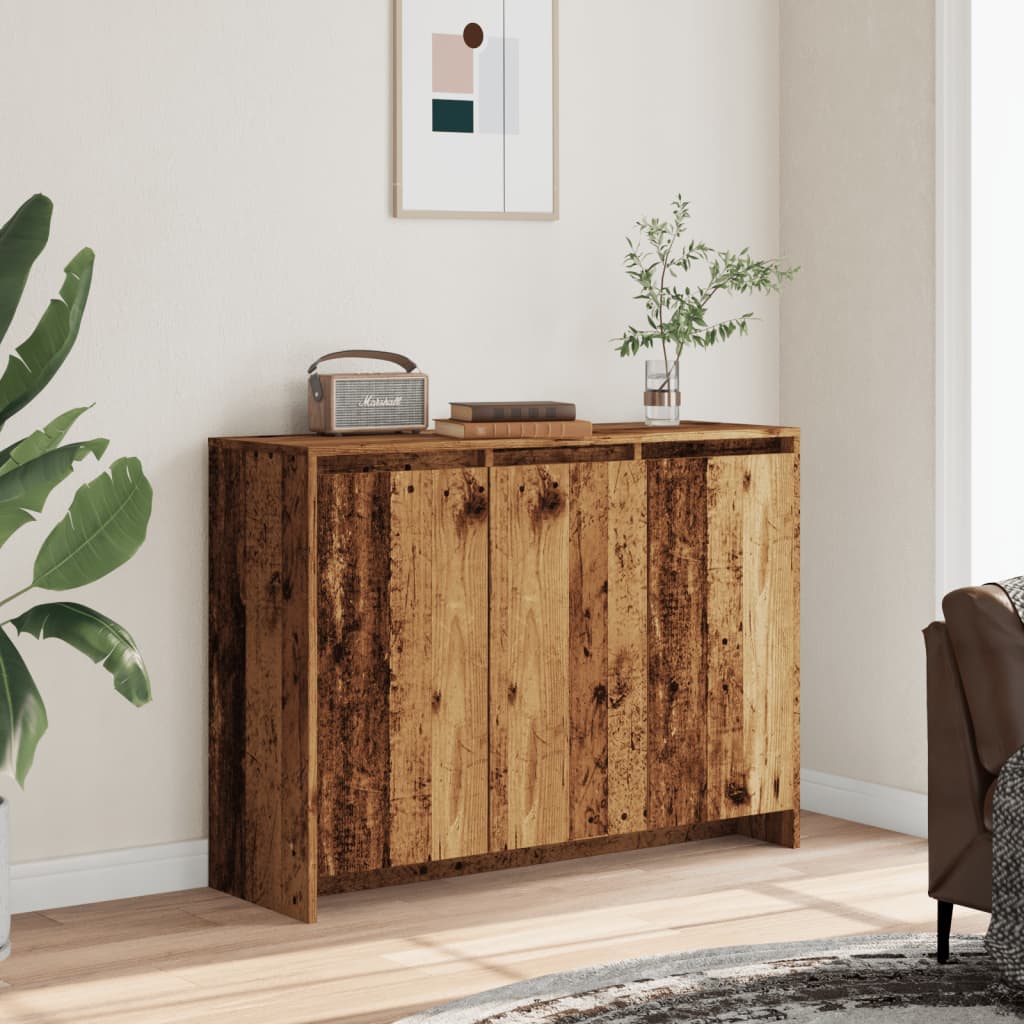 Credenza Legno Antico 102x35x55 cm in Truciolato - homemem39