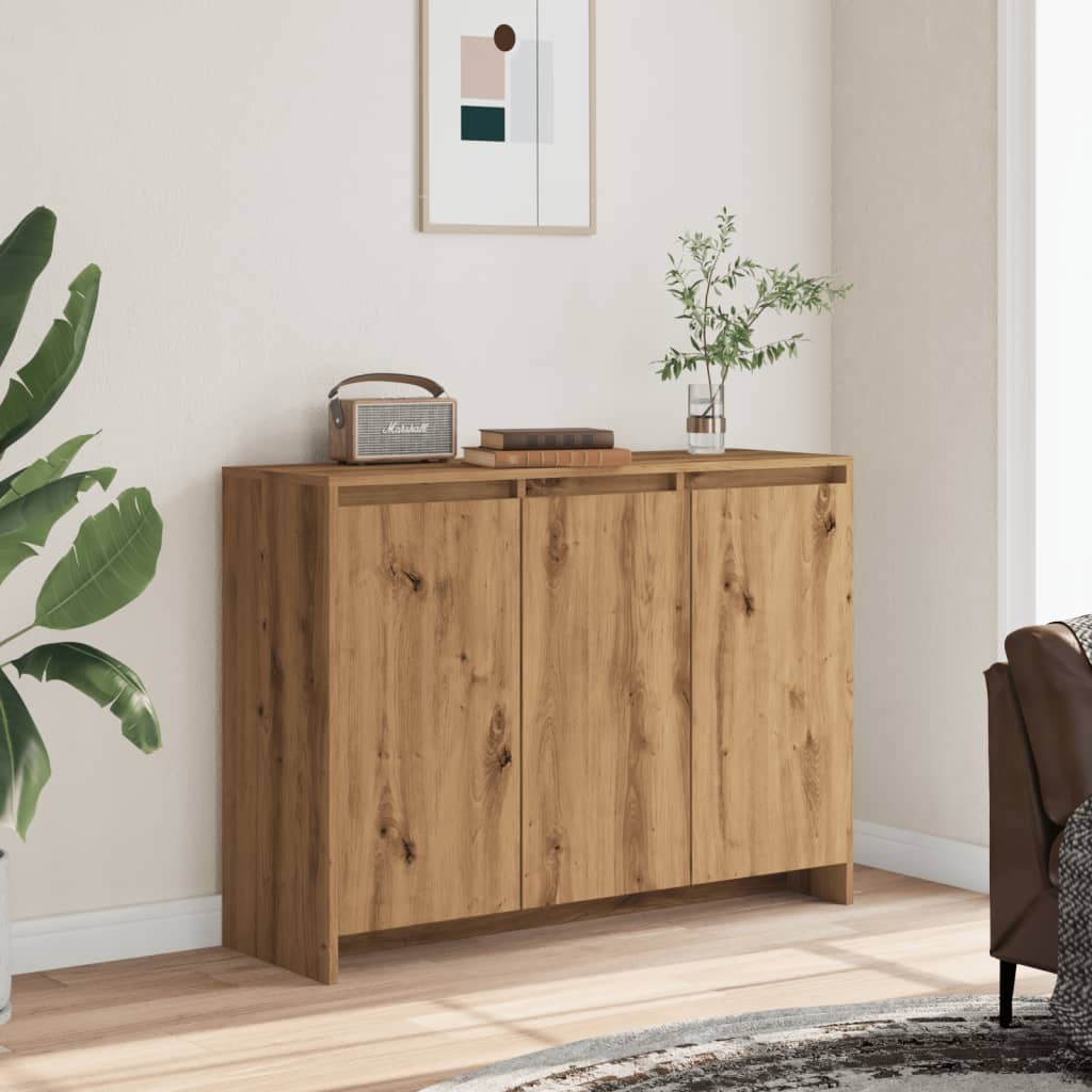 Credenza Rovere Artigianale 102x35x70 cm in Truciolato - homemem39