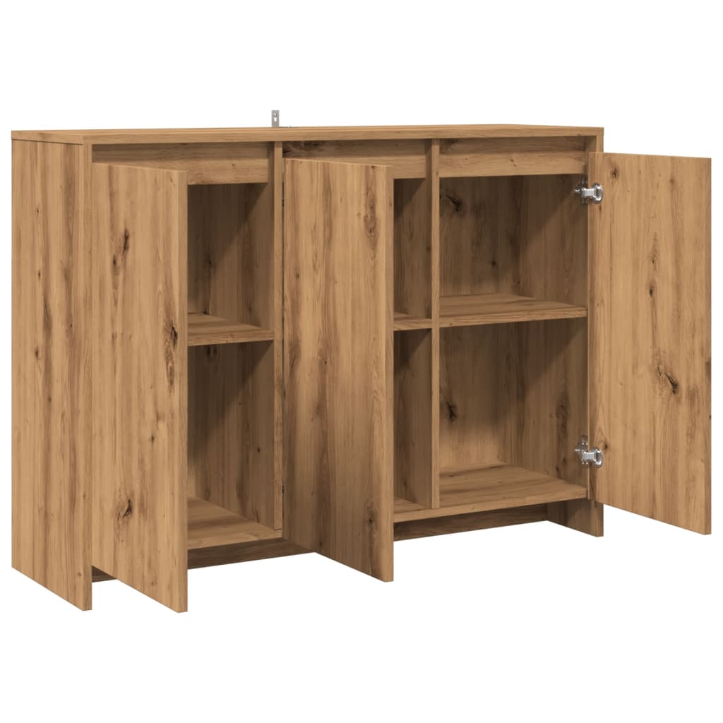 Credenza Rovere Artigianale 102x35x70 cm in Truciolato - homemem39