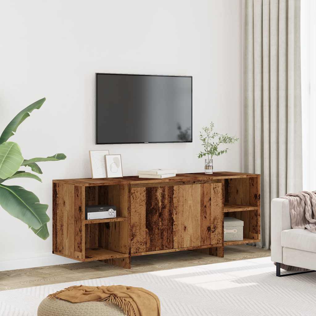 Mobile Porta TV Legno Antico 130x35x50 cm in Legno Multistrato - homemem39