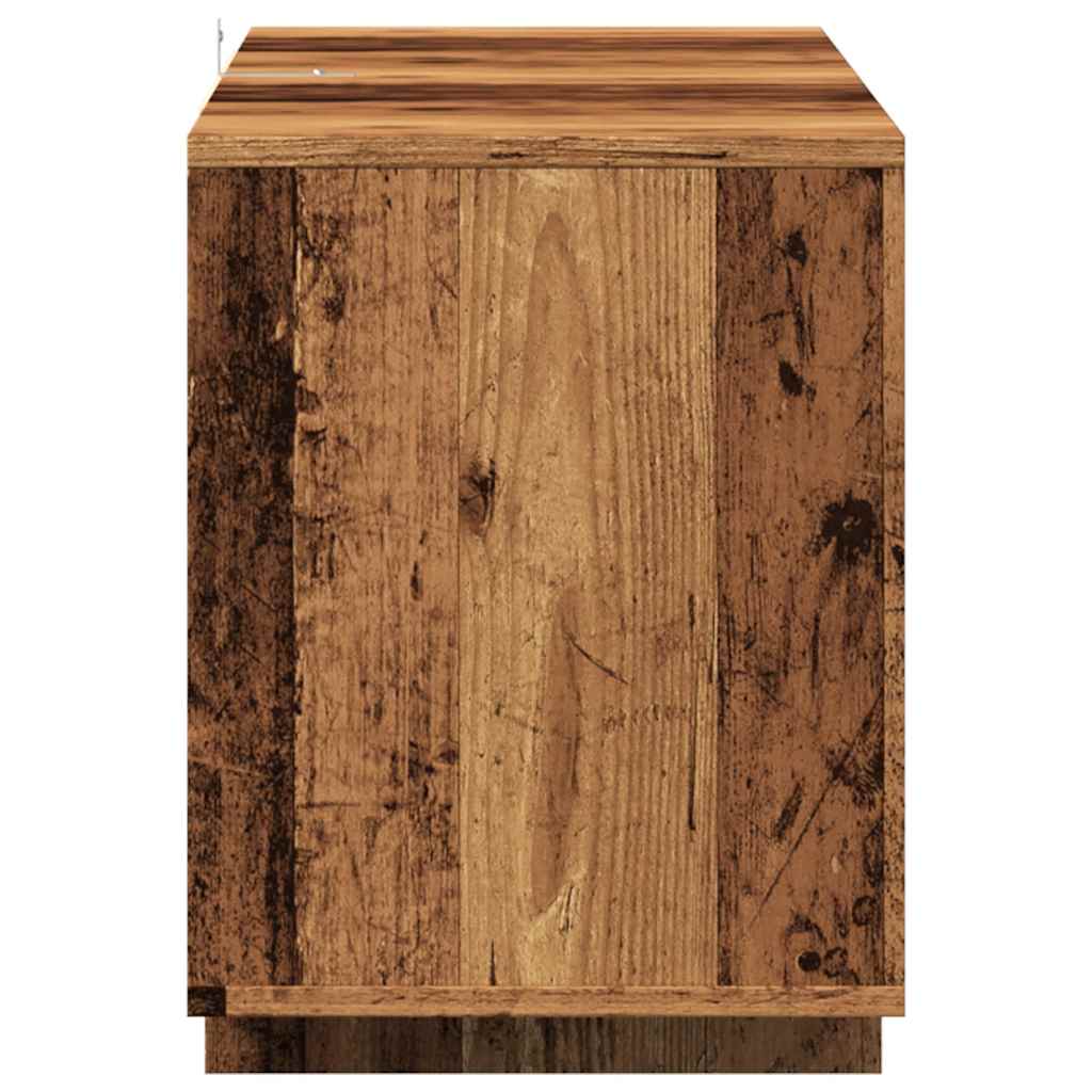 Mobile Porta TV Legno Antico 130x35x50 cm in Legno Multistrato - homemem39