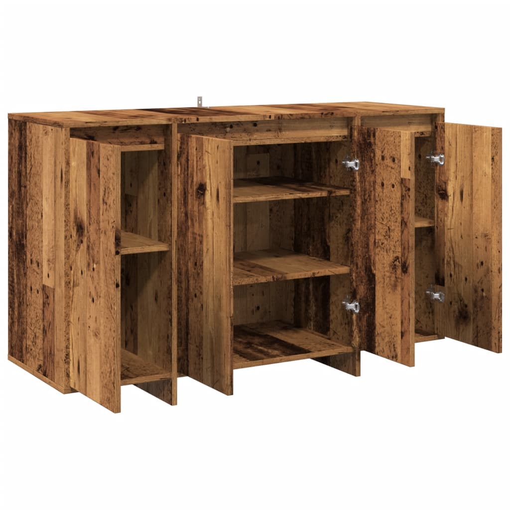 Credenza Legno Antico 120x41x75 cm in Legno Multistrato - homemem39