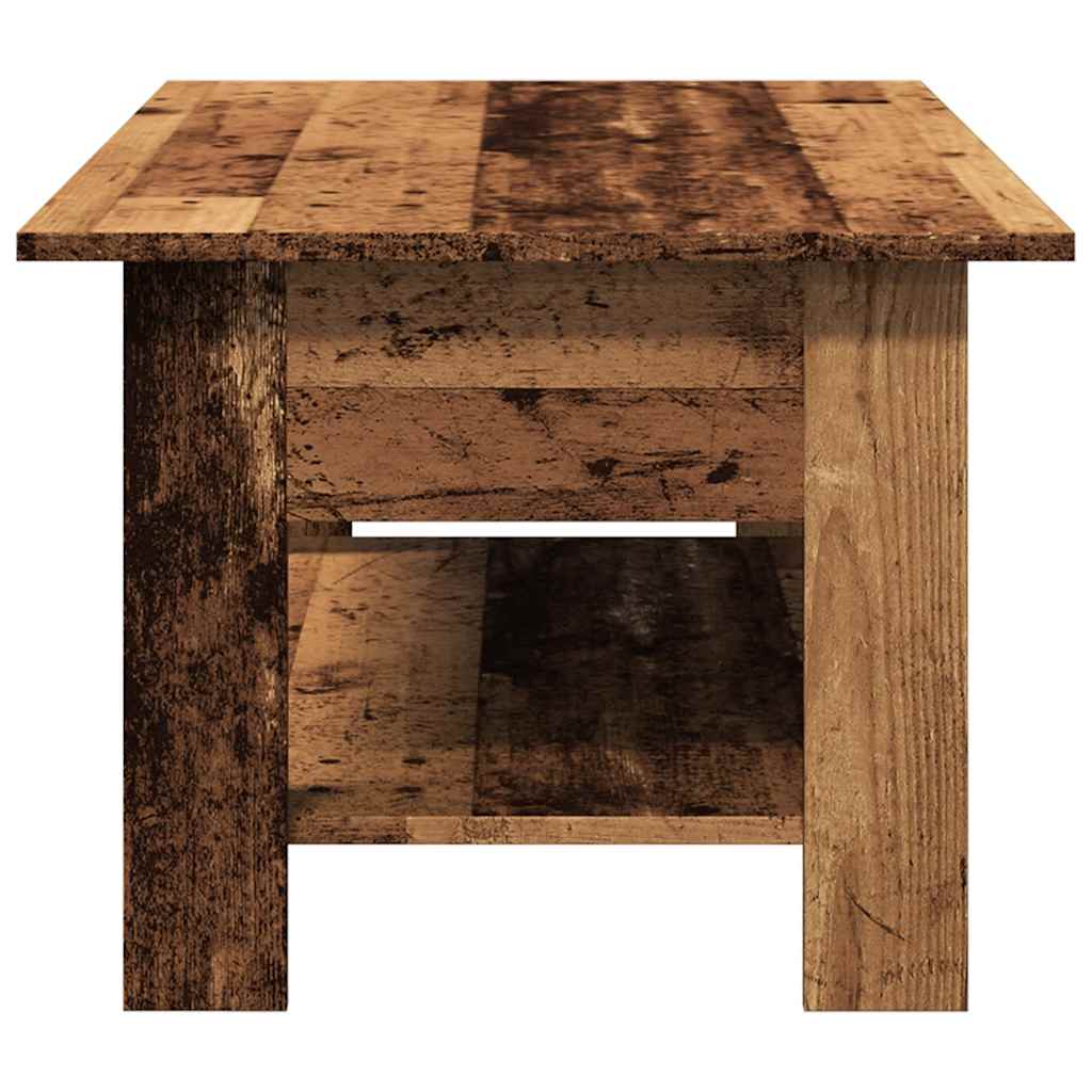 Tavolino da Salotto Legno Antico 102x55x42 cm Legno Multistrato | homemem39