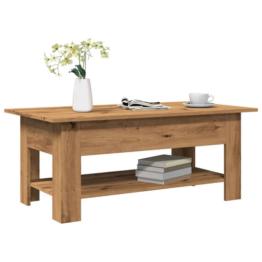 Tavolino Salotto Rovere Artigianale 102x55x42 cm Multistrato | homemem39