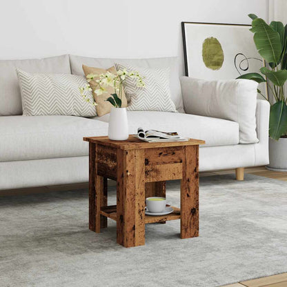 Tavolino da Salotto Legno Antico 40x40x42 cm Legno Multistrato | homemem39