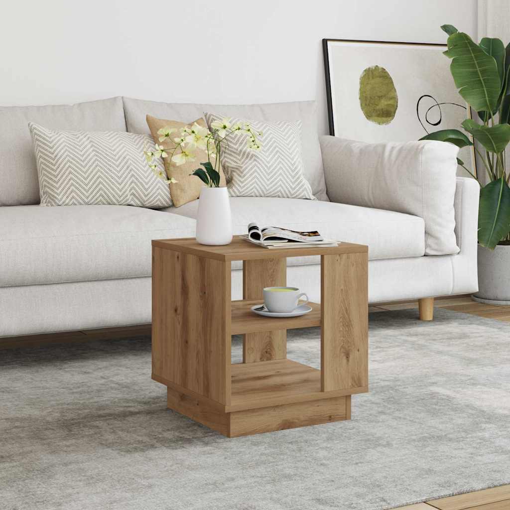 Tavolino da Salotto Artigianale 40x40x43 cm Legno Multistrato | homemem39