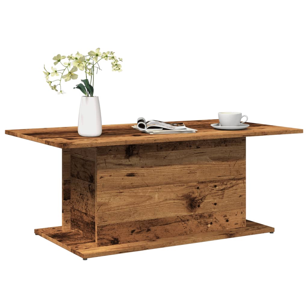 Tavolino da Salotto Legno Antico 102x55,5x40 cm in Truciolato | homemem39