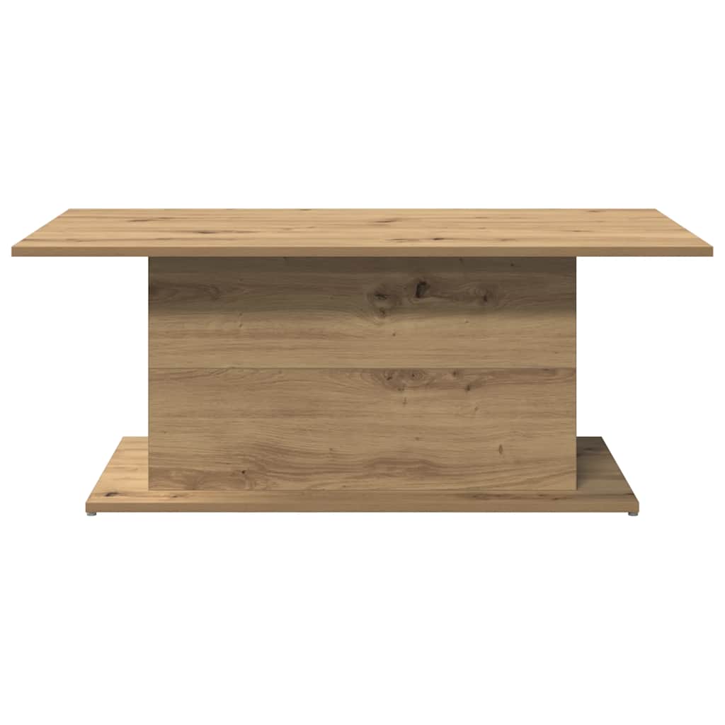 Tavolino Salotto Rovere Artigianale 102x55,5x40cm in Truciolato | homemem39