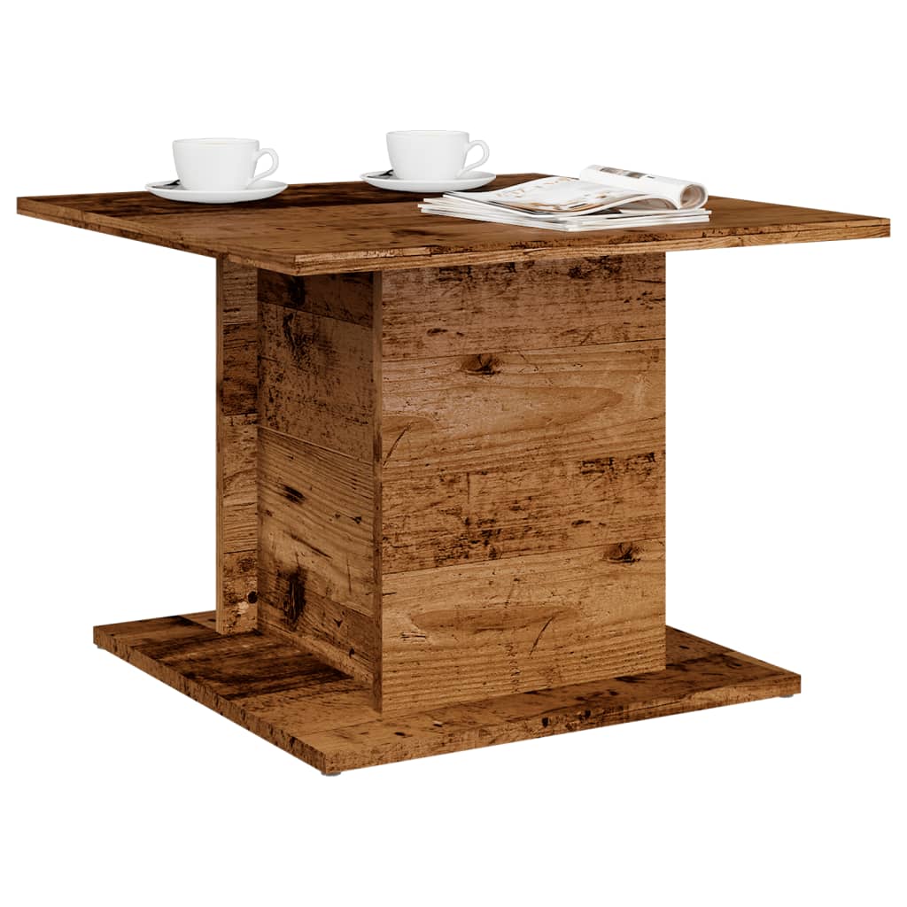 Tavolino da Salotto Legno Antico 55,5x55,5x40 cm in Truciolato | homemem39