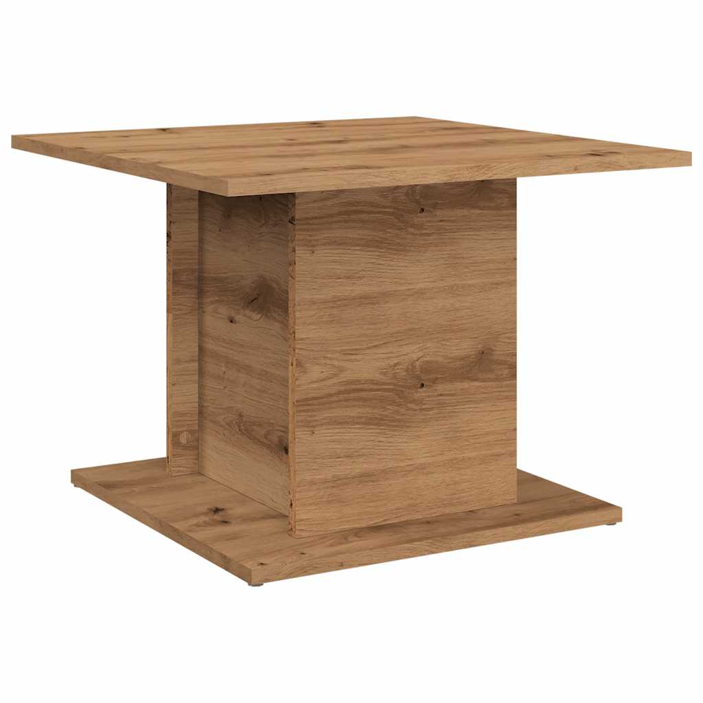 Tavolino Salotto Rovere Artigianale 55,5x55,5x40 cm Truciolato | homemem39