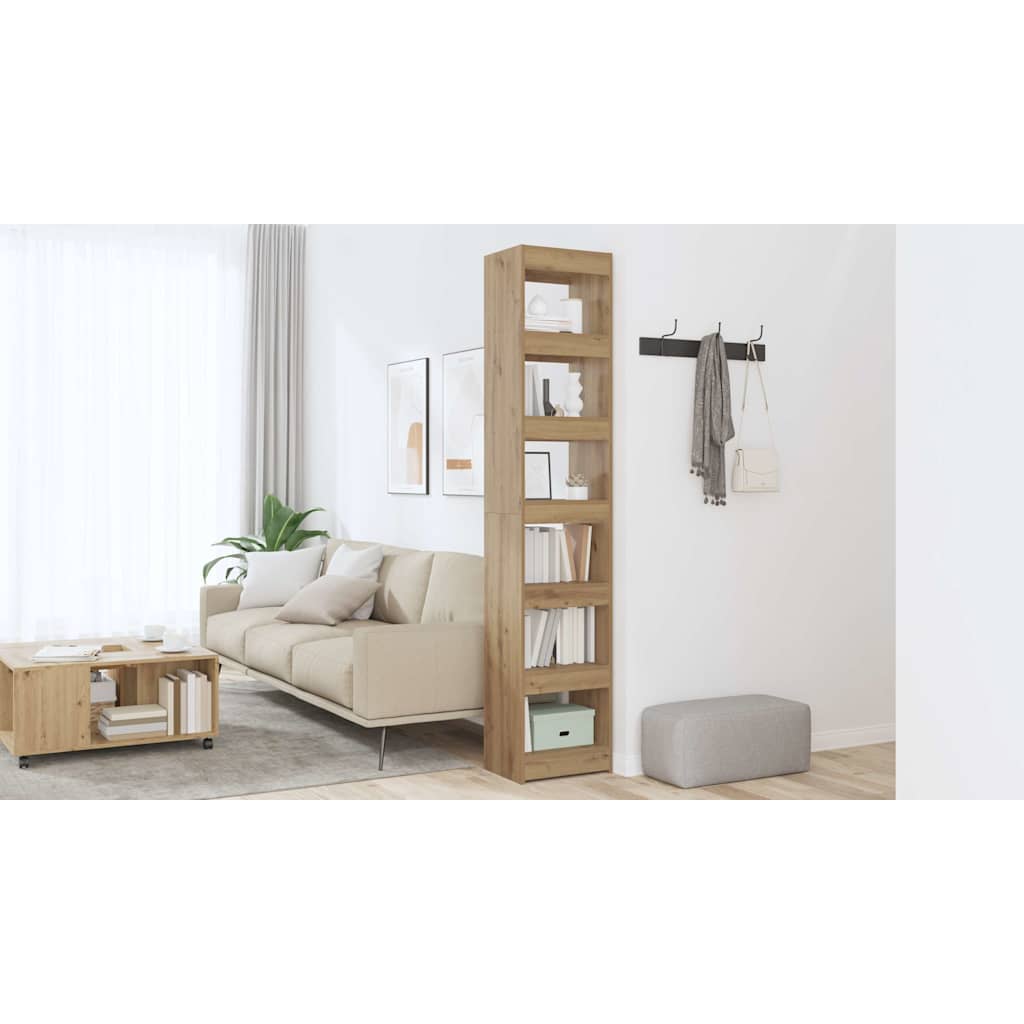 Libreria/Divisorio Rovere Artigianale 40x30x198 cm