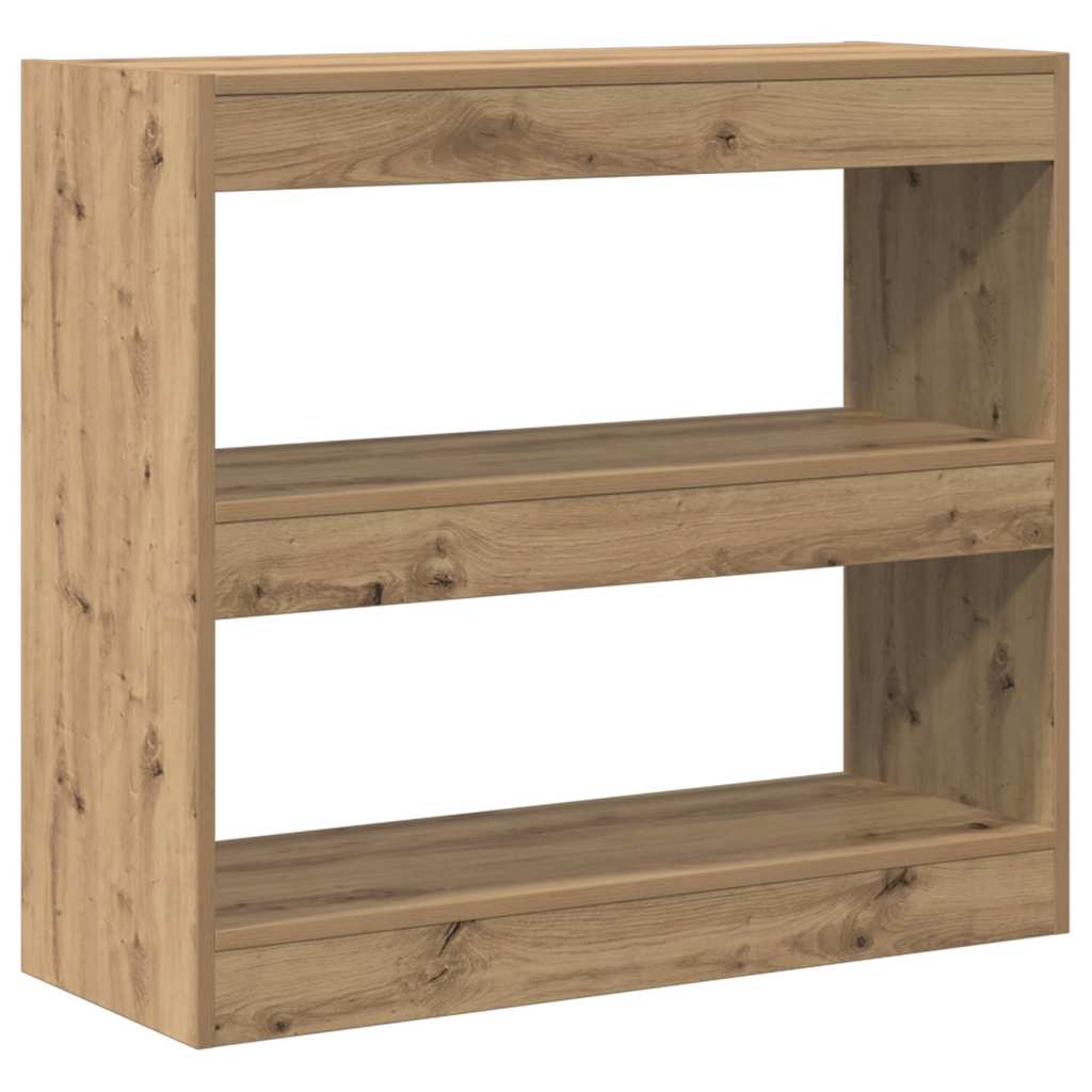 Libreria/Divisorio in Rovere Artigianale 80x30x72 cm