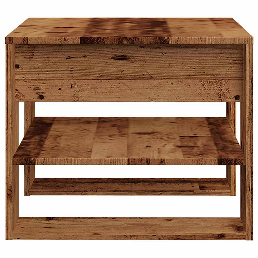 Tavolino da Salotto Legno Vecchio 55,5x55x45 cm in Truciolato | homemem39