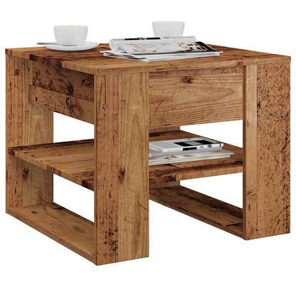 Tavolino da Salotto Legno Vecchio 55,5x55x45 cm in Truciolato | homemem39