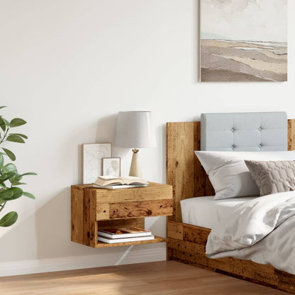 Comodino da Parete Legno Antico - homemem39