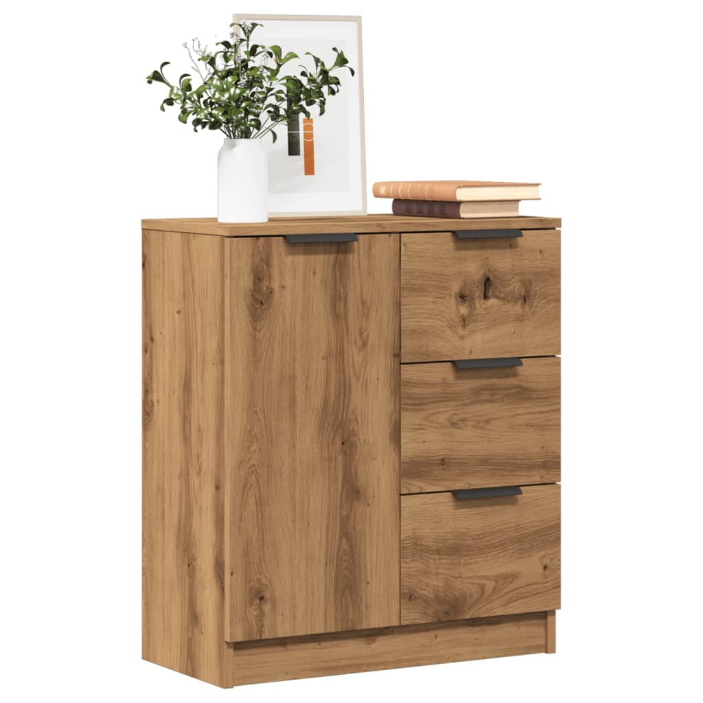 Credenza Rovere Artigianale 60x30x70 cm in Legno Multistrato - homemem39