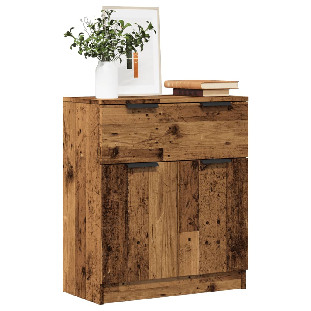 Credenza Legno Antico 60x30x70 cm in Truciolato - homemem39