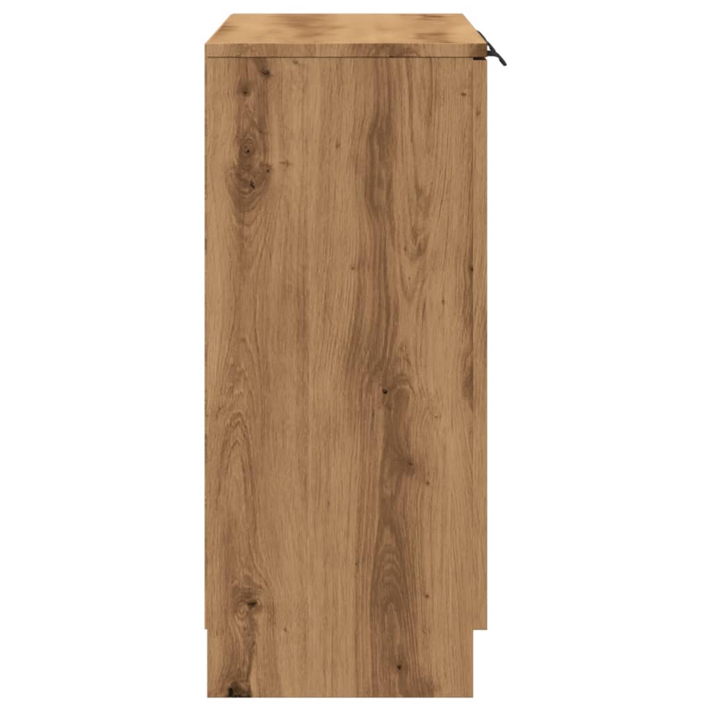 Credenza Rovere Artigianale 90,5x30x70 cm in Legno Multistrato - homemem39
